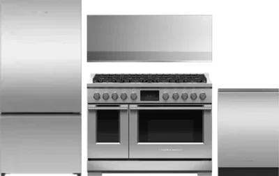 4 Piece Package Includes Refrigerator, Range, Hood And Dishwasher